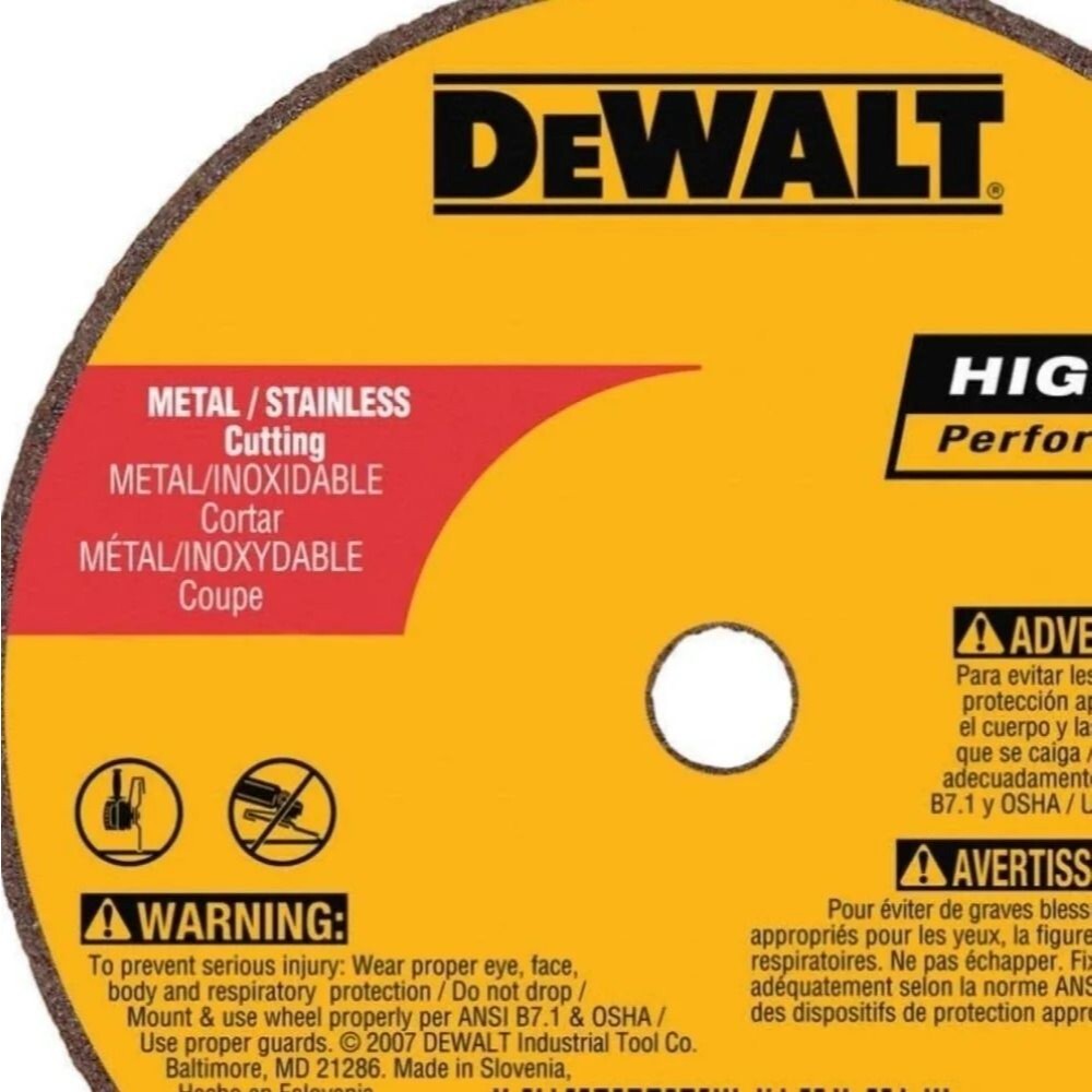 DEWALT DW8711 A60T Wheel 3-Inch X 1/16 Inch X 3/8 inch